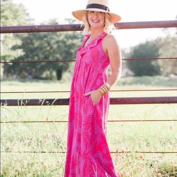 Brand new Gibson Cassie Sugarplum Summer Nights ruffle maxi - Picture 1 of 6